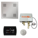 ThermaSol SignaTouch 5" Flushmount Control HydroVive 18"in Rainhead Total Steam Shower Package