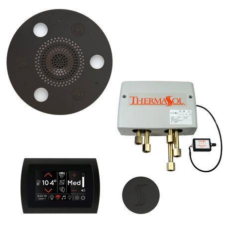 ThermaSol SignaTouch 5" Control with Round Serenity Rainhead Total Steam Shower Package