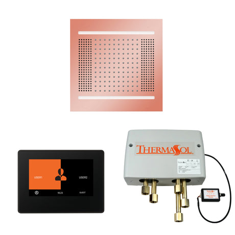 ThermaSol ThermaTouch 7" Control, HydroVive 14" Rainhead, and Digital Shower Valve Package