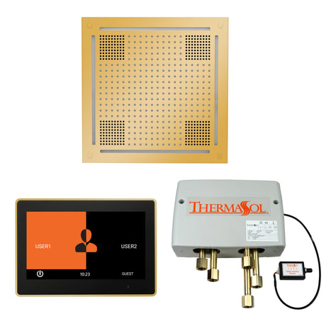 ThermaSol ThermaTouch 10" Control, HydroVive 18" Rainhead, and Digital Shower Valve Package