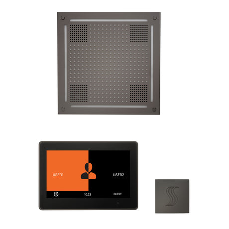 ThermaSol ThermaTouch 10"Steam Control, HydroVive 18" Square, and SteamVection Shower Package