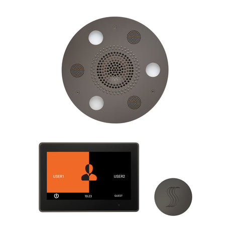 ThermaSol ThermaTouch 10" Steam Control, Serenity Round Rainhead, and SteamVection Shower Package