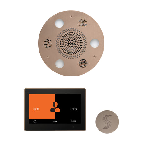 ThermaSol ThermaTouch 10" Steam Control, Serenity Round Rainhead, and SteamVection Shower Package