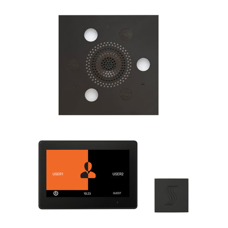 ThermaSol ThermaTouch 10" Steam Control, Serenity Square Rainhead, and SteamVection Shower Package