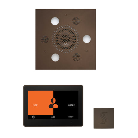 ThermaSol ThermaTouch 10" Steam Control, Serenity Square Rainhead, and SteamVection Shower Package