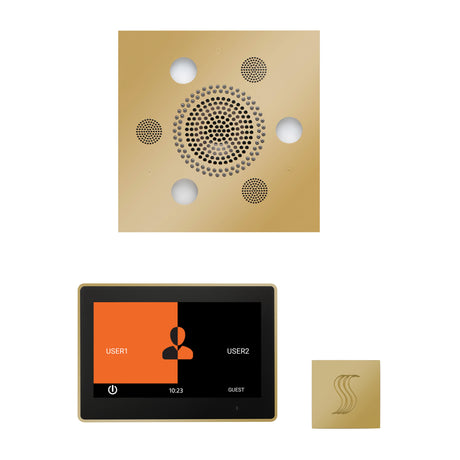 ThermaSol ThermaTouch 10" Steam Control, Serenity Square Rainhead, and SteamVection Shower Package