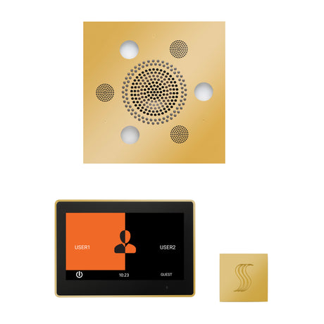 ThermaSol ThermaTouch 10" Steam Control, Serenity Square Rainhead, and SteamVection Shower Package
