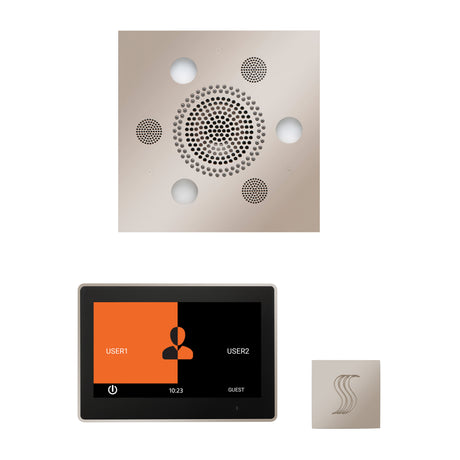 ThermaSol ThermaTouch 10" Steam Control, Serenity Square Rainhead, and SteamVection Shower Package