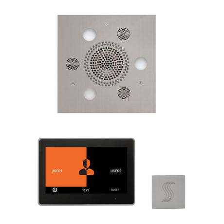 ThermaSol ThermaTouch 10" Steam Control, Serenity Square Rainhead, and SteamVection Shower Package