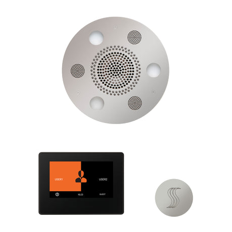 ThermaSol ThermaTouch 7" Steam Control, Serenity Round Rainhead, and SteamVection Shower Package