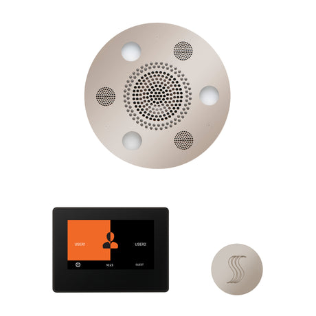 ThermaSol ThermaTouch 7" Steam Control, Serenity Round Rainhead, and SteamVection Shower Package