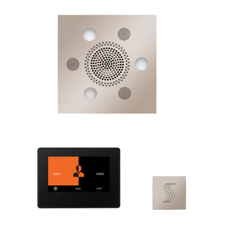 ThermaSol ThermaTouch 7" Steam Control, Serenity Square Rainhead, and SteamVection Shower Package