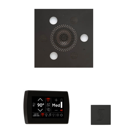 ThermaSol SignaTouch 5" Recessed Control, Square Serenity Rainhead, and SteamVection Shower Package