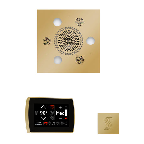 ThermaSol SignaTouch 5" Recessed Control, Square Serenity Rainhead, and SteamVection Shower Package